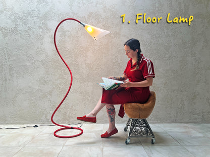 Black-Gold Modern Floor Lamp