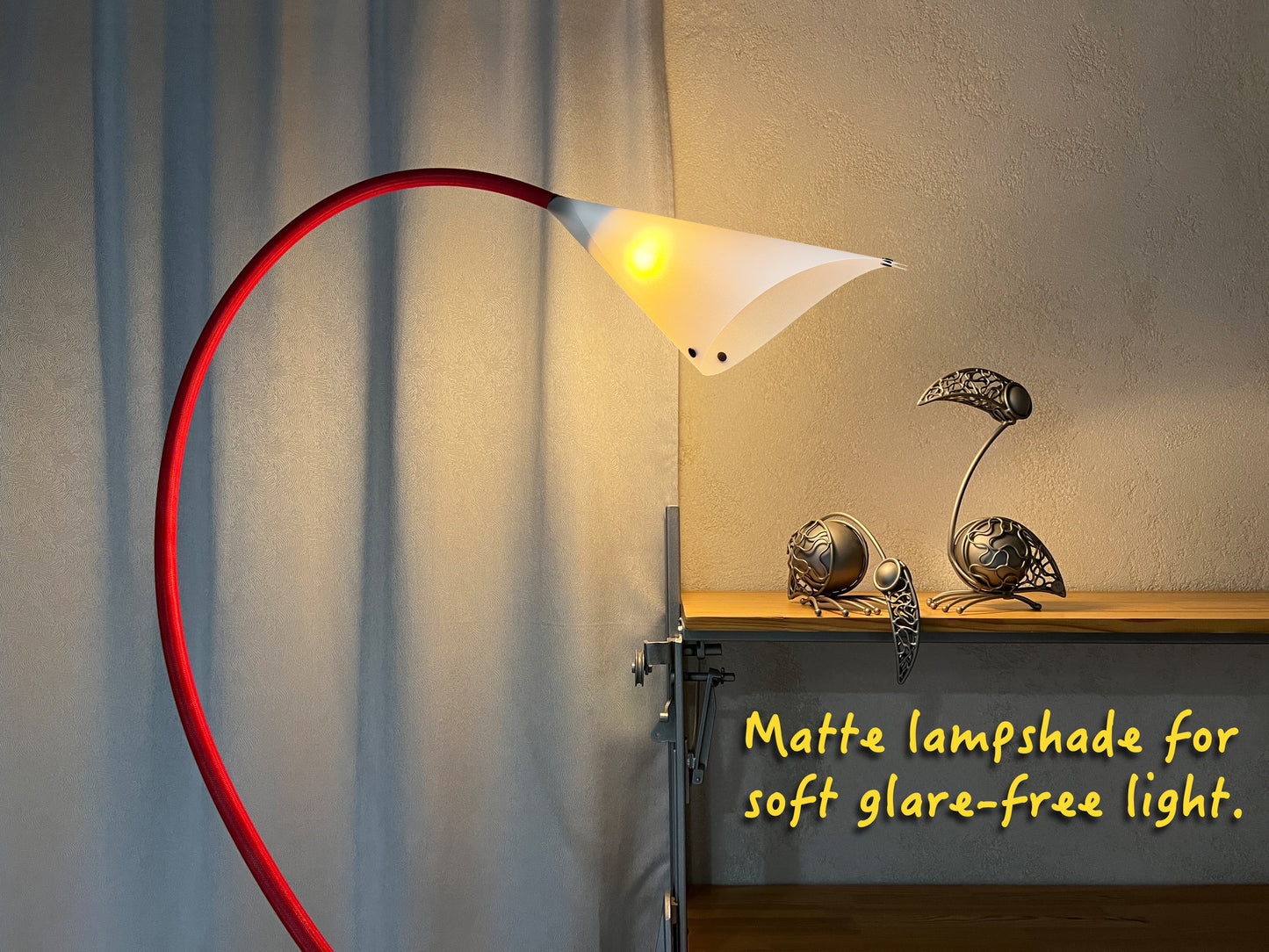 Lamp «4-in-1»: Floor Lamp, Table Lamp, Plug-in Wall Sconce, Designer Gift Bag.