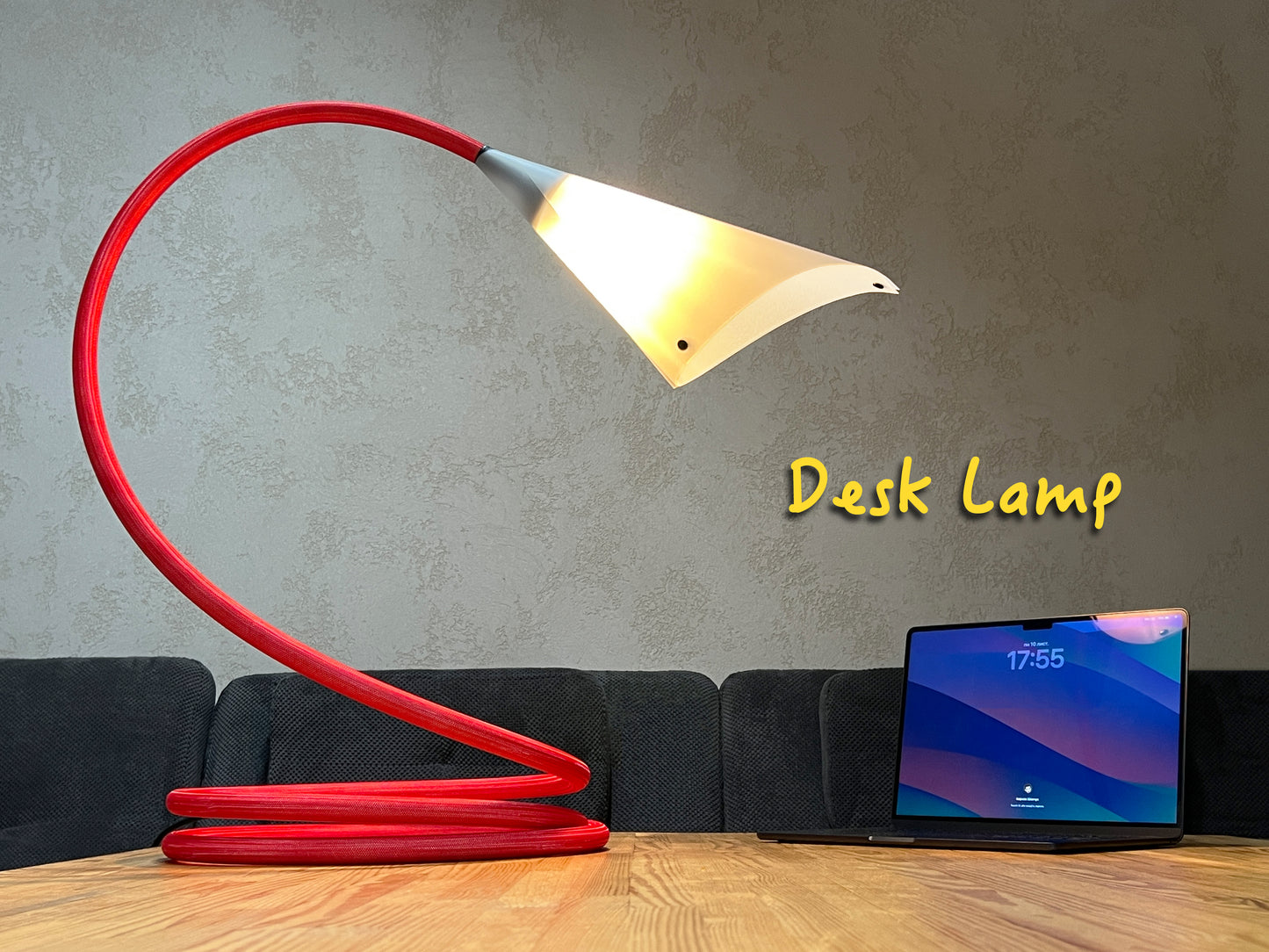 Lamp «4-in-1»: Floor Lamp, Table Lamp, Plug-in Wall Sconce, Designer Gift Bag.
