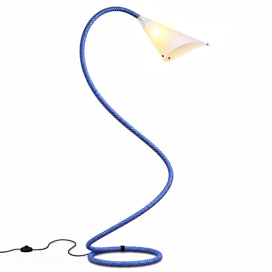 Blue-Gold Modern Floor Lamp